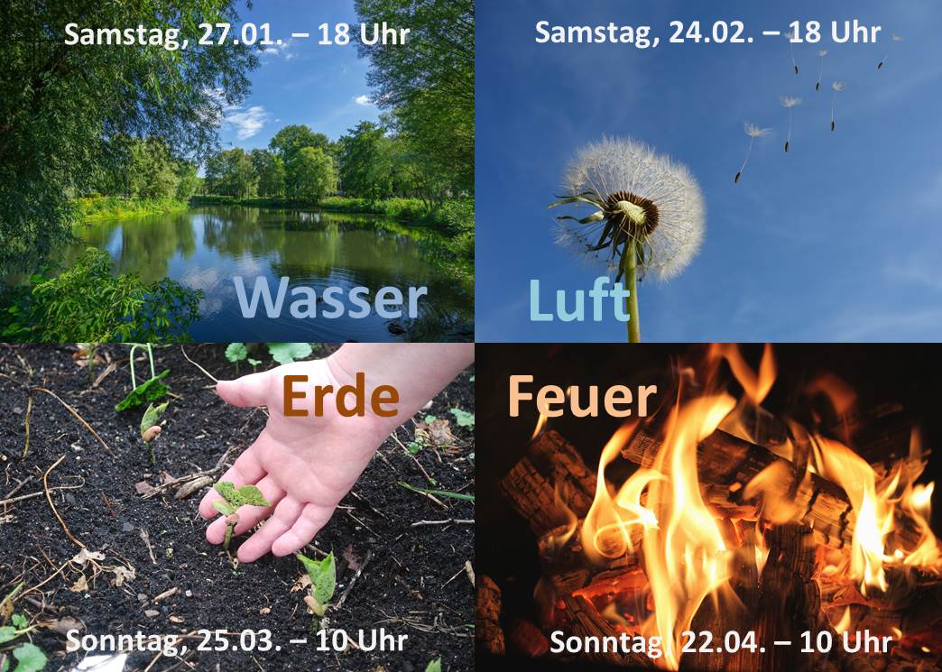 4 Elemente Titel alle farbig Evangelischreformierte Kirchgemeinde